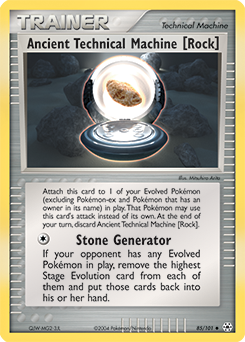 Uncommon Pokémon card Ancient Technical Machine [Rock] 85/101 from Ex Hidden Legends expansion